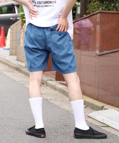 REMI RELIEF（レミレリーフ）の「REMI RELIEF/レミレリーフ 80z DENIM イージーショーツ ハーフパンツ 半ズボン（その他パンツ・メンズ・ホワイト/インディゴブルー/ブルー・M/L/XL）」の10枚目の写真