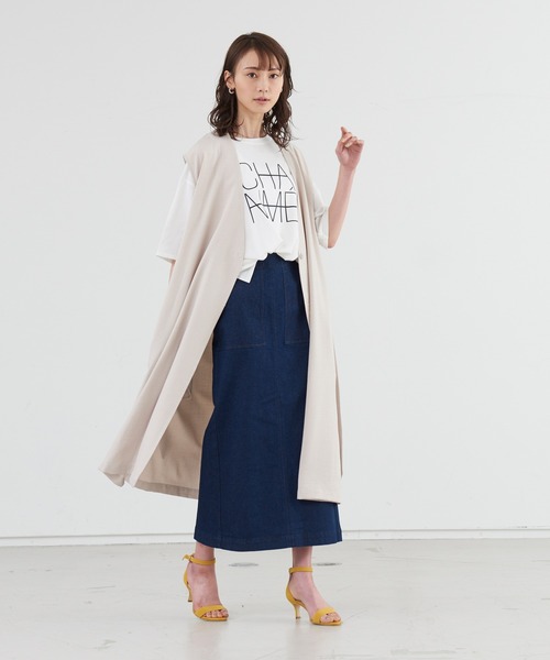 abahouse mavie（アバハウスマヴィ）の「デニムタイトスカート（デニムスカート・レディース・ホワイト/ネイビー/ブルー・38/36）」の19枚目の写真