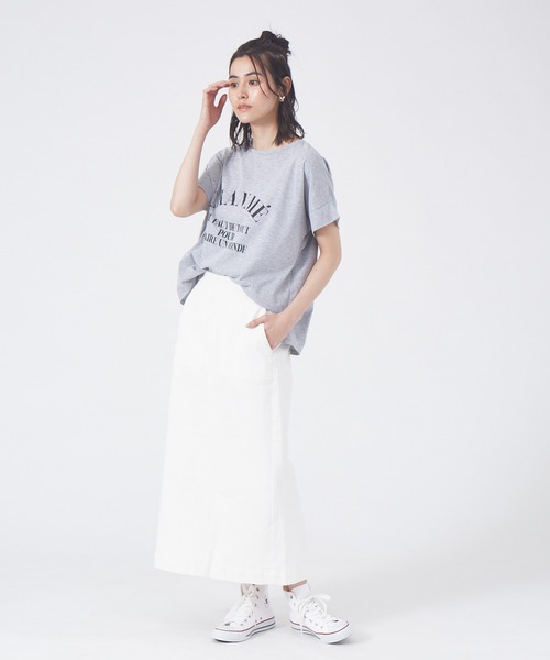 abahouse mavie（アバハウスマヴィ）の「デニムタイトスカート（デニムスカート・レディース・ホワイト/ネイビー/ブルー・38/36）」の8枚目の写真