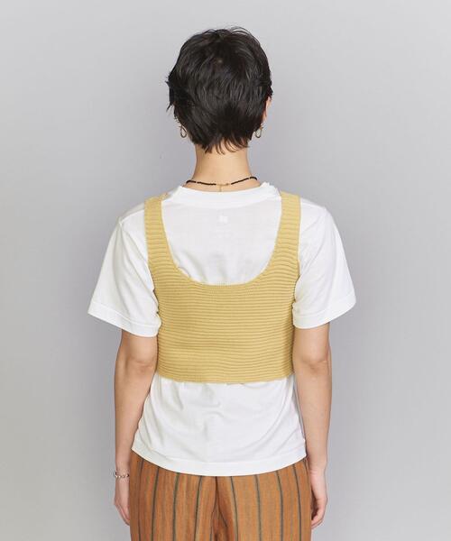 BEAUTY&YOUTH UNITED ARROWS(ビューティーアンドユースユナイテッドアローズ)の「麻コットン ミニ ニット キャミソール -ウォッシャブル-(キャミソール・レディース・イエロー/モカ/ナチュラル・FREE)」の6枚目の写真