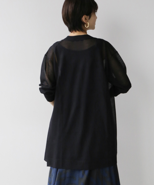 JOURNAL STANDARD relume(ジャーナルスタンダード レリューム)の「着流しカーディガン(カーディガン/ボレロ・レディース・グレー/ブラック・FREE)」の7枚目の写真
