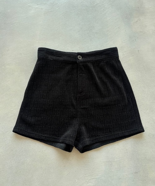 SHAGGIE（シャギー）の「【絶対絶対盛れる！韓国風ショートパンツ】モノグラムタイトハイウエストショートパンツ（その他パンツ・レディース・ブラック/ブラウン/ホワイト/グレー・M/S）」の13枚目の写真
