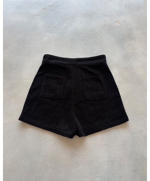 SHAGGIE（シャギー）の「【絶対絶対盛れる！韓国風ショートパンツ】モノグラムタイトハイウエストショートパンツ（その他パンツ・レディース・ブラック/ブラウン/ホワイト/グレー・M/S）」の14枚目の写真