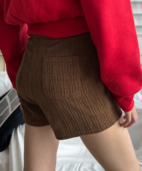 SHAGGIE（シャギー）の「【絶対絶対盛れる！韓国風ショートパンツ】モノグラムタイトハイウエストショートパンツ（その他パンツ・レディース・ブラック/ブラウン/ホワイト/グレー・M/S）」の20枚目の写真