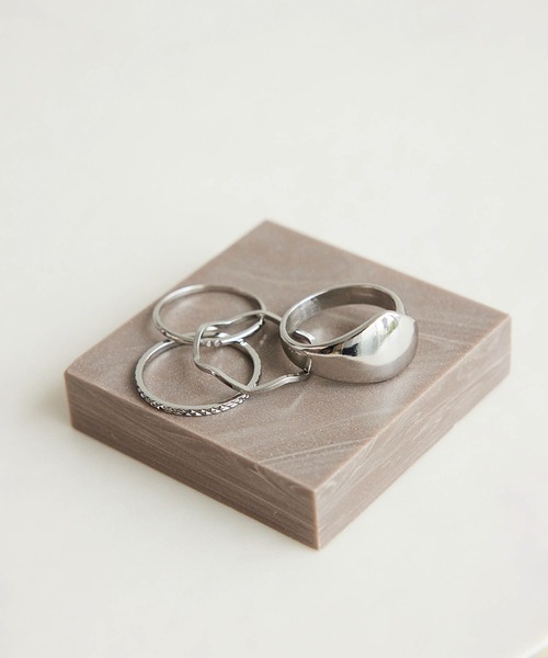 ROPE' PICNIC（ロペピクニック）の「デザインリング4本セット（リング・レディース・シルバー/ゴールド/シルバー系その他/ゴールド系その他・FREE）」の2枚目の写真
