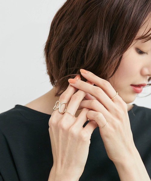 ROPE' PICNIC（ロペピクニック）の「デザインリング4本セット（リング・レディース・シルバー/ゴールド/シルバー系その他/ゴールド系その他・FREE）」の13枚目の写真