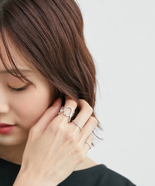 ROPE' PICNIC（ロペピクニック）の「デザインリング4本セット（リング・レディース・シルバー/ゴールド/シルバー系その他/ゴールド系その他・FREE）」の12枚目の写真
