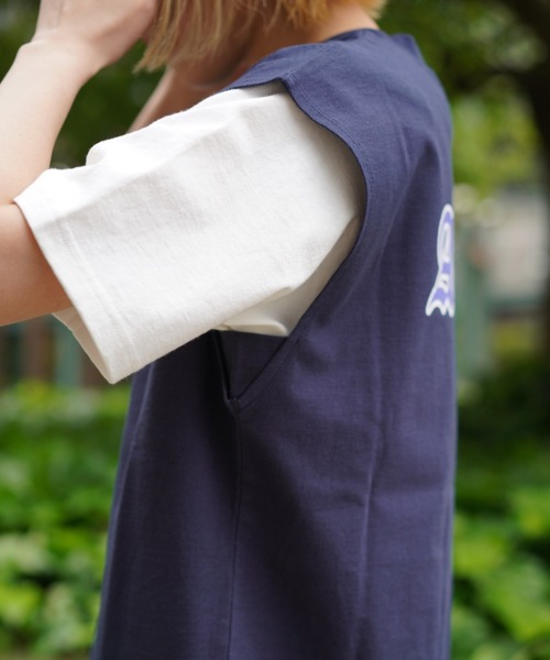 AVIREX(アヴィレックス)の「【WEB&DEPOT限定】COLLGE LOGO TANKTOP/ カレッジロゴタンクトップ(タンクトップ・レディース・ネイビー/グリーン/オートミール・FREE)」の8枚目の写真