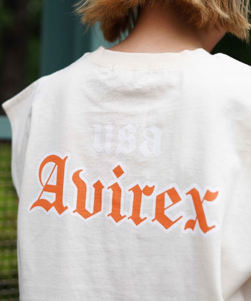 AVIREX(アヴィレックス)の「【WEB&DEPOT限定】COLLGE LOGO TANKTOP/ カレッジロゴタンクトップ(タンクトップ・レディース・ネイビー/グリーン/オートミール・FREE)」の14枚目の写真