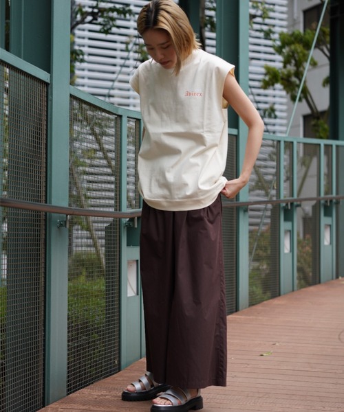 AVIREX(アヴィレックス)の「【WEB&DEPOT限定】COLLGE LOGO TANKTOP/ カレッジロゴタンクトップ(タンクトップ・レディース・ネイビー/グリーン/オートミール・FREE)」の15枚目の写真