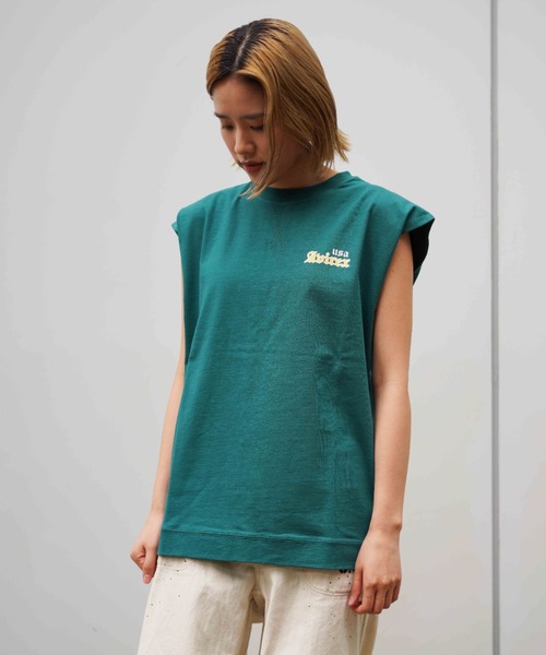 AVIREX(アヴィレックス)の「【WEB&DEPOT限定】COLLGE LOGO TANKTOP/ カレッジロゴタンクトップ(タンクトップ・レディース・ネイビー/グリーン/オートミール・FREE)」の17枚目の写真
