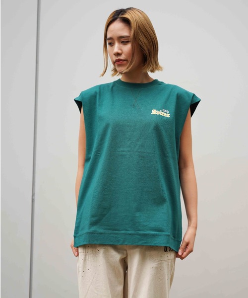 AVIREX(アヴィレックス)の「【WEB&DEPOT限定】COLLGE LOGO TANKTOP/ カレッジロゴタンクトップ(タンクトップ・レディース・ネイビー/グリーン/オートミール・FREE)」の18枚目の写真