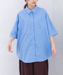 KBF | チェーンステッチチュニックシャツ(シャツ/ブラウス)