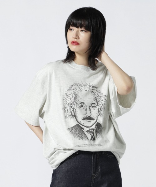 BEAVER（ビーバー）の「Hub PRODUCTS/ハブプロダクツ　GREAT TEE（Tシャツ/カットソー・レディース・ホワイト/オートミール/A・MEDIUM/LARGE/X-LARGE/L/L/XL/L/M/M）」の2枚目の写真