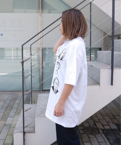 BEAVER（ビーバー）の「Hub PRODUCTS/ハブプロダクツ　GREAT TEE（Tシャツ/カットソー・レディース・ホワイト/オートミール/A・MEDIUM/LARGE/X-LARGE/L/L/XL/L/M/M）」の9枚目の写真