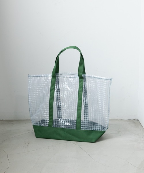 WHIMSIC（ウィムジック）の「【WHIMSIC】クリアトートバッグ（トートバッグ・レディース・ネイビー/オリーブ/パープル/ホワイト/ブルー・ONE SIZE）」の6枚目の写真