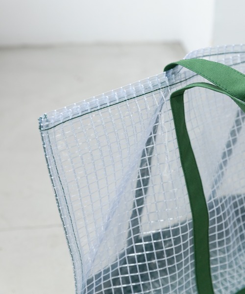 WHIMSIC（ウィムジック）の「【WHIMSIC】クリアトートバッグ（トートバッグ・レディース・ネイビー/オリーブ/パープル/ホワイト/ブルー・ONE SIZE）」の9枚目の写真