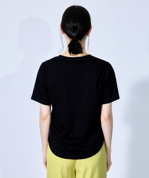 ROPE'(ロペ)の「【2枚セット】パックTシャツ(Tシャツ/カットソー・レディース・ホワイト/ブラック/ベージュ・38)」の10枚目の写真