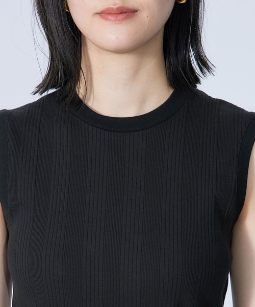 ROPE'(ロペ)の「【2枚セット】パックTシャツ(Tシャツ/カットソー・レディース・ホワイト/ブラック/ベージュ・38)」の19枚目の写真