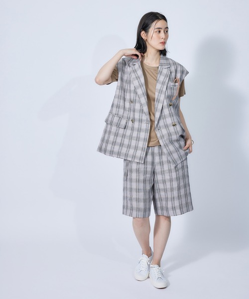 ROPE'(ロペ)の「【2枚セット】パックTシャツ(Tシャツ/カットソー・レディース・ホワイト/ブラック/ベージュ・38)」の8枚目の写真