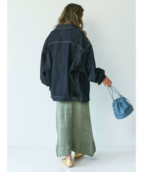 Ungrid(アングリッド)の「ジャカード編みニットスカート(スカート・レディース・グリーン/アイボリー・FREE)」の17枚目の写真