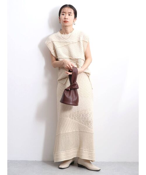 Ungrid(アングリッド)の「ジャカード編みニットスカート(スカート・レディース・グリーン/アイボリー・FREE)」の15枚目の写真