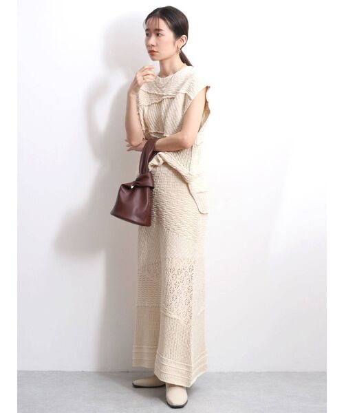 Ungrid(アングリッド)の「ジャカード編みニットスカート(スカート・レディース・グリーン/アイボリー・FREE)」の14枚目の写真