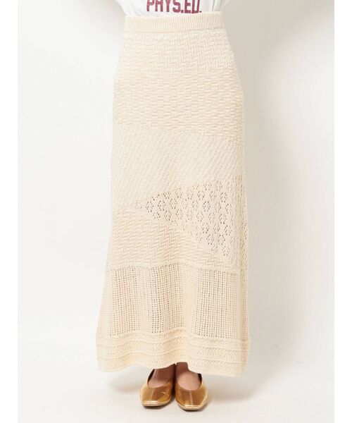 Ungrid(アングリッド)の「ジャカード編みニットスカート(スカート・レディース・グリーン/アイボリー・FREE)」の13枚目の写真