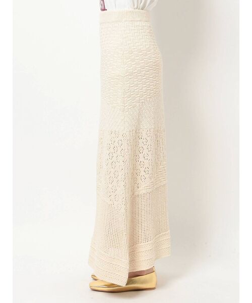 Ungrid(アングリッド)の「ジャカード編みニットスカート(スカート・レディース・グリーン/アイボリー・FREE)」の12枚目の写真