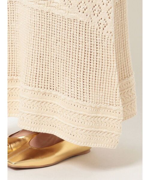 Ungrid(アングリッド)の「ジャカード編みニットスカート(スカート・レディース・グリーン/アイボリー・FREE)」の8枚目の写真