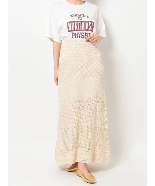 Ungrid(アングリッド)の「ジャカード編みニットスカート(スカート・レディース・グリーン/アイボリー・FREE)」の7枚目の写真