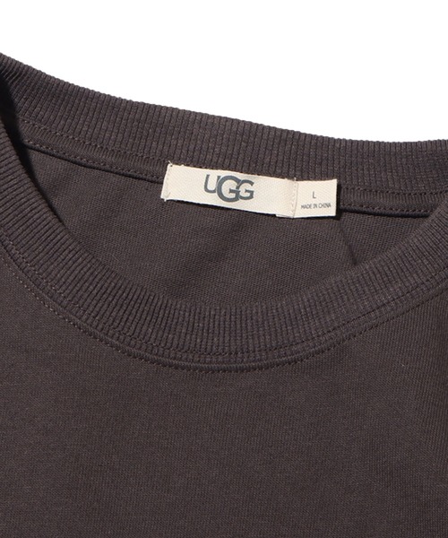 UGG（アグ）の「UGG@mos フロスト加工 ロゴTシャツ（Tシャツ/カットソー・レディース・ダークグレー/ホワイト/グリーン・XL/M/L）」の5枚目の写真