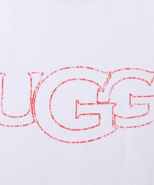 UGG（アグ）の「UGG@mos フロスト加工 ロゴTシャツ（Tシャツ/カットソー・レディース・ダークグレー/ホワイト/グリーン・XL/M/L）」の11枚目の写真