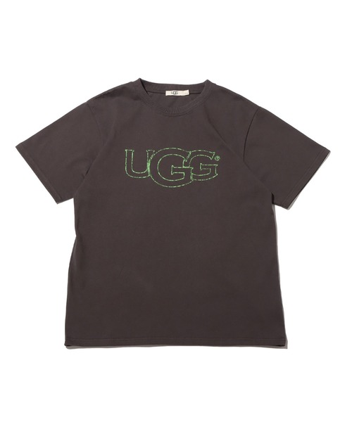 UGG（アグ）の「UGG@mos フロスト加工 ロゴTシャツ（Tシャツ/カットソー・レディース・ダークグレー/ホワイト/グリーン・XL/M/L）」の14枚目の写真