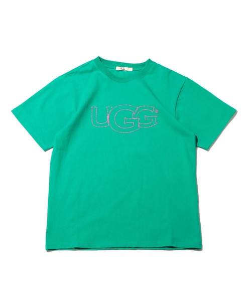 UGG（アグ）の「UGG@mos フロスト加工 ロゴTシャツ（Tシャツ/カットソー・レディース・ダークグレー/ホワイト/グリーン・XL/M/L）」の15枚目の写真