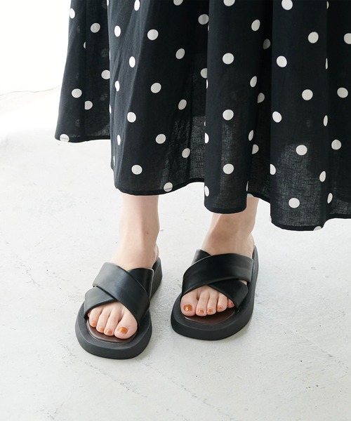 ROPE' PICNIC(ロペピクニック)の「プラットフォームパデットサンダル(サンダル・レディース・ブラック/キナリ・22.5cm/23.5cm/24.5cm)」の21枚目の写真