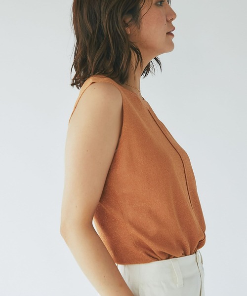 RIVE DROITE（リヴドロワ）の「スリーブレスラメニット（ニット/セーター・レディース・ベージュ/オレンジ/ブルー・FREE）」の20枚目の写真