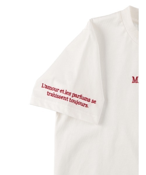 MIRO AMURETTE(ミロアミュレット)の「MIRO AMURETTE tee/ロゴ入り刺繍Tシャツ(Tシャツ/カットソー・レディース・ホワイト/ネイビー・FREE)」の16枚目の写真