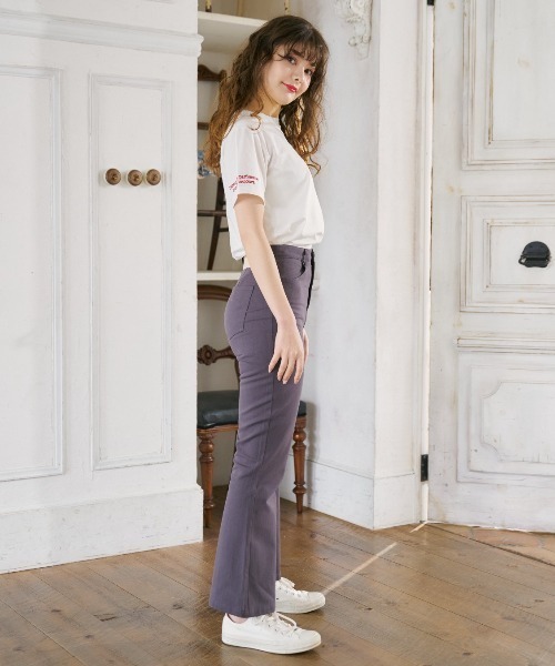 MIRO AMURETTE(ミロアミュレット)の「MIRO AMURETTE tee/ロゴ入り刺繍Tシャツ(Tシャツ/カットソー・レディース・ホワイト/ネイビー・FREE)」の14枚目の写真