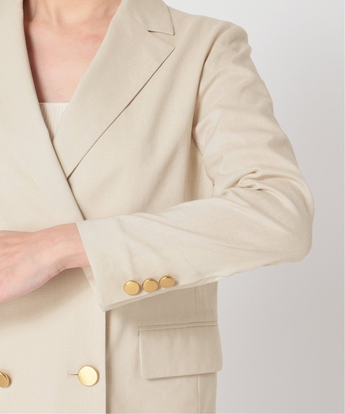 Noble（ノーブル）の「《追加》麻ストレッチダブルブレストジャケット