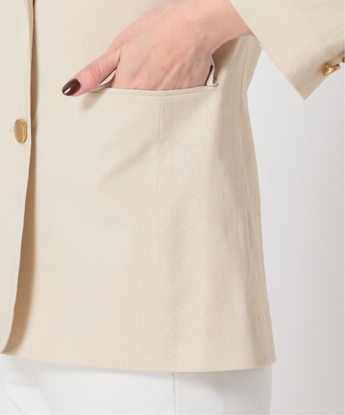 Noble（ノーブル）の「《追加》麻ストレッチダブルブレストジャケット