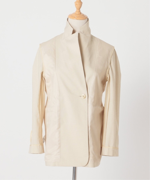 【クリーニング済み】NOBLE 麻ストレッチダブルブレストジャケット Noble（ノーブル）の「《追加2》麻ストレッチダブルブレストジャケット