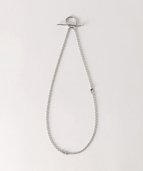 ucalypt（ユーカリプト）の「＜ucalypt＞サークルチャーム ライン ネックレス（ネックレス・レディース・シルバー/ゴールド・FREE）」の2枚目の写真