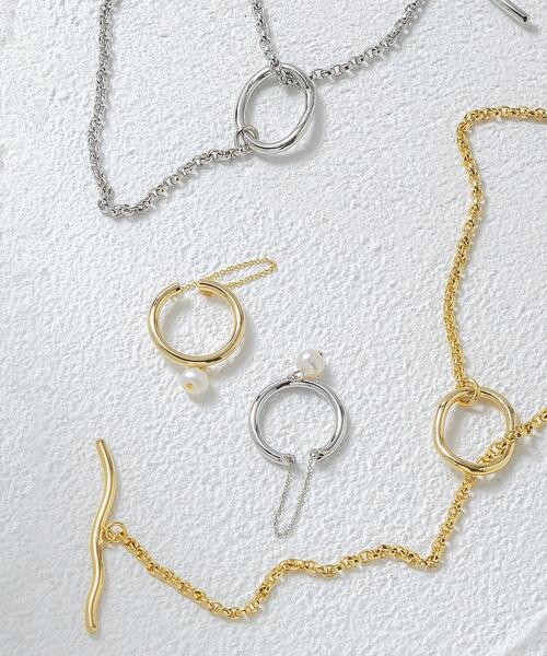 ucalypt（ユーカリプト）の「＜ucalypt＞サークルチャーム ライン ネックレス（ネックレス・レディース・シルバー/ゴールド・FREE）」の10枚目の写真