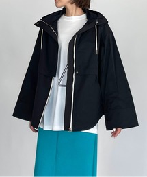 グログランフード付きジャケット