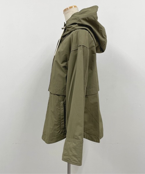 LUGIVA（ルギヴァ）の「グログランフード付きジャケット（マウンテンパーカー・レディース・ブラック/カーキ/ブラウン・M）」の20枚目の写真