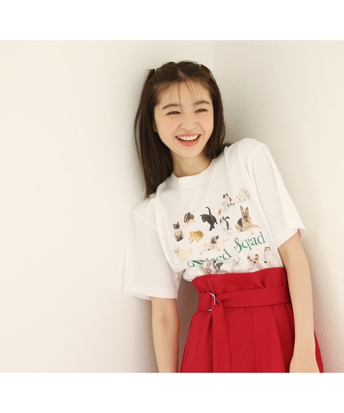 one after another NICE CLAUP（ワンアフターアナザーナイスクラップ）の「S,Mサイズあり　フロントスリットステッチスカート（スカート・レディース・ブラック/ブラウン/レッド/アイボリー・SMALL/MEDIUM）」の19枚目の写真