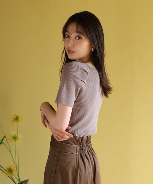 one after another NICE CLAUP（ワンアフターアナザーナイスクラップ）の「S,Mサイズあり　フロントスリットステッチスカート（スカート・レディース・ブラック/ブラウン/レッド/アイボリー・SMALL/MEDIUM）」の11枚目の写真