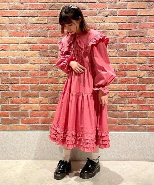 Candy Stripper（キャンディストリッパー）の「ETOILE FRILL ドレス（ワンピース・レディース・ブラック/ピンク・2）」の18枚目の写真