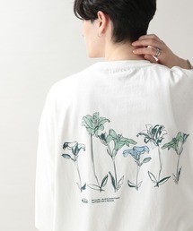 フラワープリント/刺繍Tシャツ